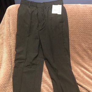Boys size 18 black striped dress pants